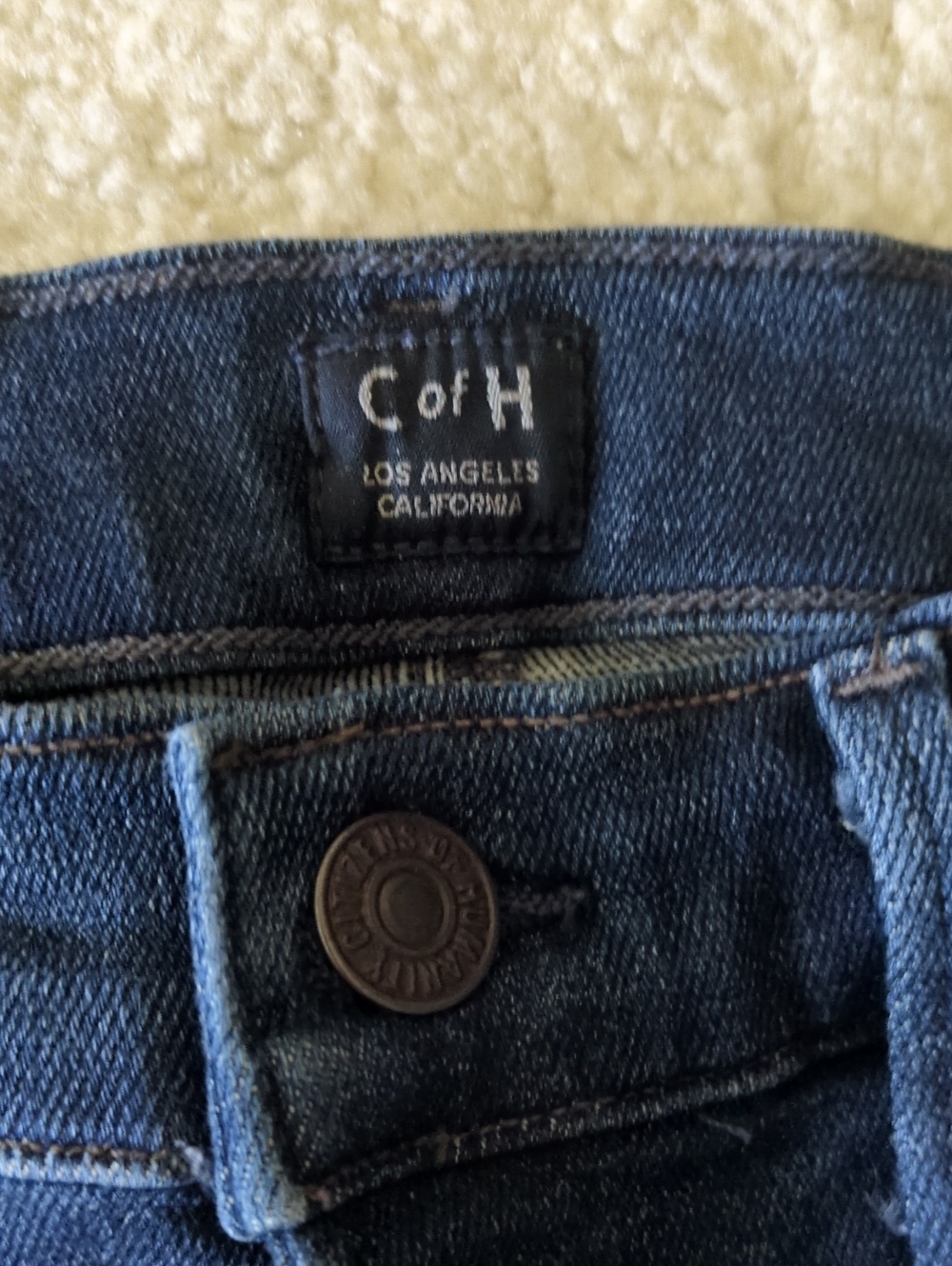 Citizens Of Humanity Womans Skinny Dark Blue Jeans - Picture 4 of 12
